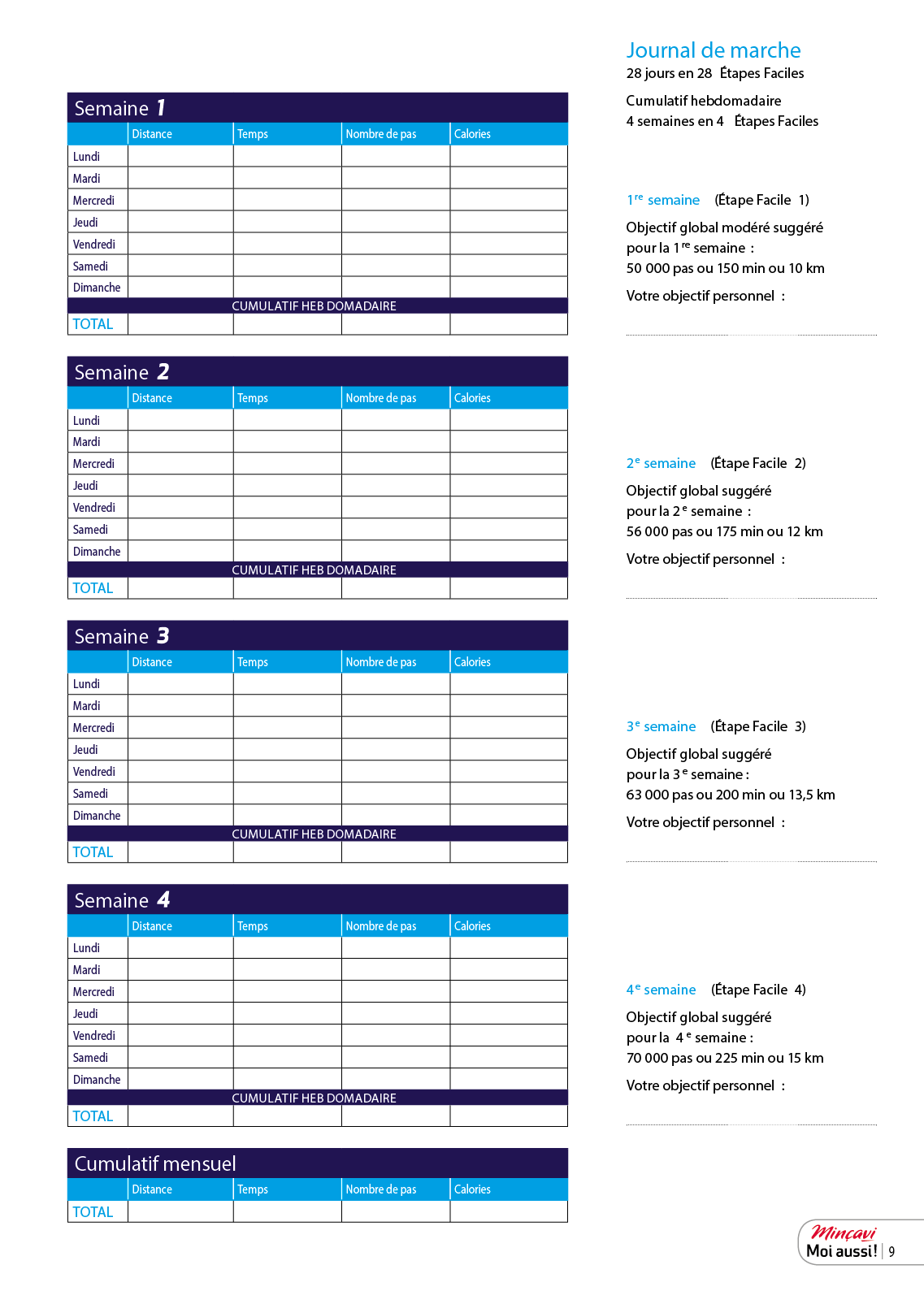 Programme de marche